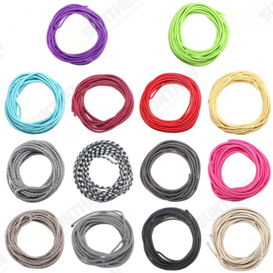 10M Vintage Colorful Twist Braided Fabric Cable Wire Electric Pendant Light Accessory 10M Vintage Colorful Twist Braided Fabric Cable Wire Electric Pendant Light Accessory