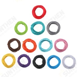 10m Vintage Colored DIY Twist Braided Fabric Flex Cable Wire Cord Electric Light Lamp 10m Vintage Colored DIY Twist Braided Fabric Flex Cable Wire Cord Electric Light Lamp
