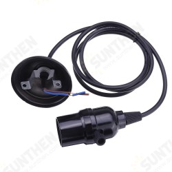 1.2M Wire E27 Pearl Black Lamp Holder Bulb Adapter with Switch for Pendant Light 1.2M Wire E27 Pearl Black Lamp Holder Bulb Adapter with Switch for Pendant Light