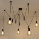 1/3/5 Heads Nordic Style Retro Modern Ceiling Light LED Pendant Lamp Dining Room Chandelier