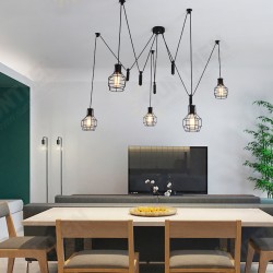 1/3/5 Heads Nordic Style Retro Modern Ceiling Light LED Pendant Lamp Dining Room Chandelier 1/3/5 Heads Nordic Style Retro Modern Ceiling Light LED Pendant Lamp Dining Room Chandelier
