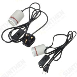 1.8M Reptile Ceramic Emitter Heating Lighting Lamp Bulb Holder Switch US/UK Plug 1.8M Reptile Ceramic Emitter Heating Lighting Lamp Bulb Holder Switch US/UK Plug