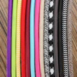 1M 2 Cord Color Vintage Twist Braided Fabric Light Cable Electric Wire 1M 2 Cord Color Vintage Twist Braided Fabric Light Cable Electric Wire