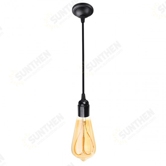 1M E27 Industrial Retro Single Head Chandelier Pendant Light Socket Ceiling Fixture Lamp Holder