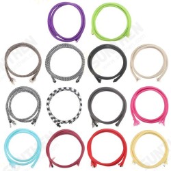 1M Vintage Colorful Twist Braided Fabric Cable Wire Electric Pendant Light Accessory 1M Vintage Colorful Twist Braided Fabric Cable Wire Electric Pendant Light Accessory
