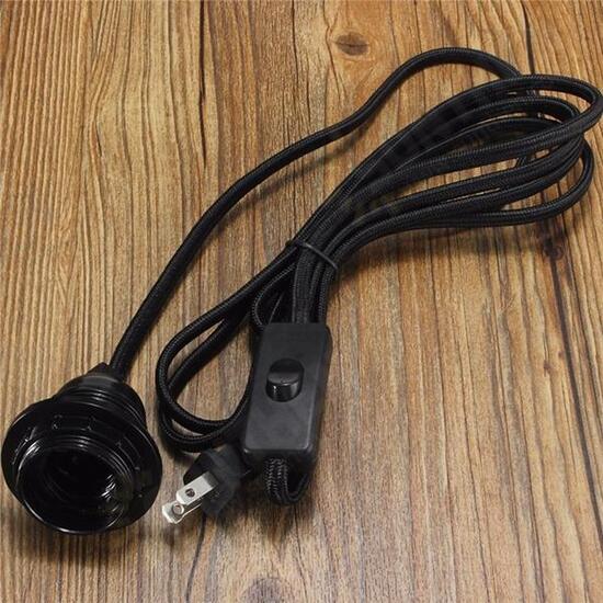 2.5M Cord E27/E26 Edison Pendant Light Holder Hanging Lamp Socket US Plug Adapter Switch 2.5M Cord E27/E26 Edison Pendant Light Holder Hanging Lamp Socket US Plug Adapter Switch