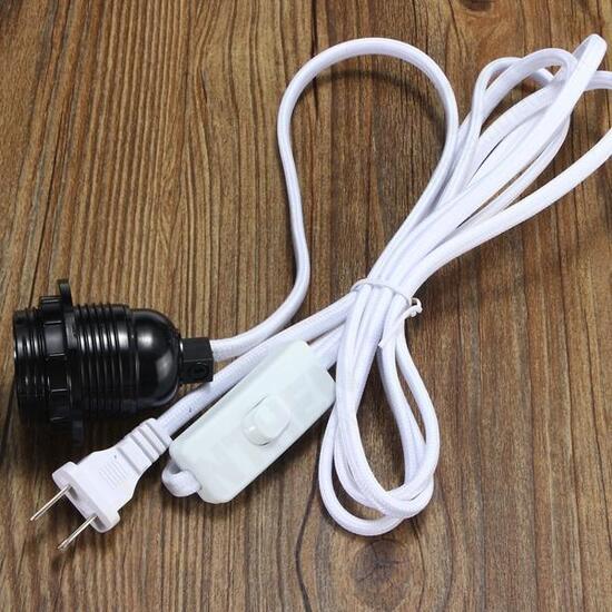 2.5M Cord E27/E26 Edison Pendant Light Holder Hanging Lamp Socket US Plug Adapter Switch 2.5M Cord E27/E26 Edison Pendant Light Holder Hanging Lamp Socket US Plug Adapter Switch