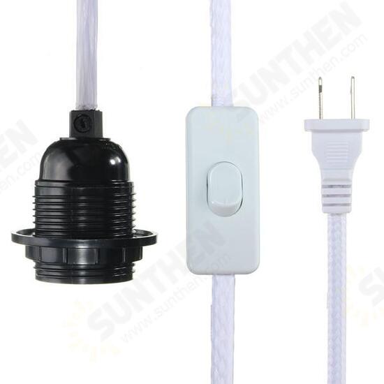 2.5M Cord E27/E26 Edison Pendant Light Holder Hanging Lamp Socket US Plug Adapter Switch 2.5M Cord E27/E26 Edison Pendant Light Holder Hanging Lamp Socket US Plug Adapter Switch