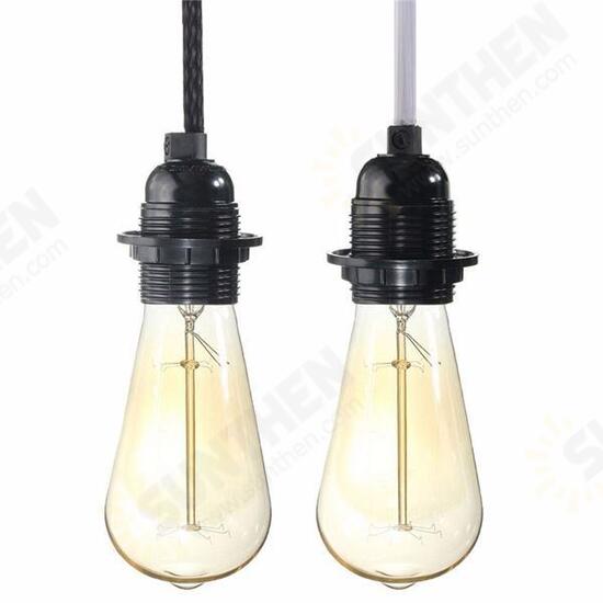 2.5M Cord E27/E26 Edison Pendant Light Holder Hanging Lamp Socket US Plug Adapter Switch