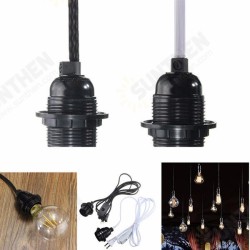 2.5M Cord E27/E26 Edison Pendant Light Holder Hanging Lamp Socket US Plug Adapter Switch 2.5M Cord E27/E26 Edison Pendant Light Holder Hanging Lamp Socket US Plug Adapter Switch