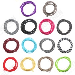 2M 2 Cord Color Vintage Twist Braided Fabric Light Cable Electric Wire 2M 2 Cord Color Vintage Twist Braided Fabric Light Cable Electric Wire