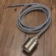 2M E27/E26 Vintage Fabric Cable Pendant Light Hanging Filament Lamp Bulb Holder Socket