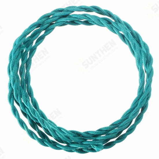 3M Vintage 2 Core Twist Braided Fabric Cable Wire Electric Lighting Cord 3M Vintage 2 Core Twist Braided Fabric Cable Wire Electric Lighting Cord