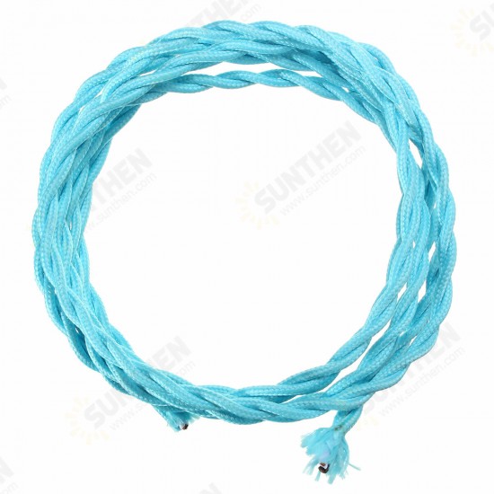 3M Vintage 2 Core Twist Braided Fabric Cable Wire Electric Lighting Cord 3M Vintage 2 Core Twist Braided Fabric Cable Wire Electric Lighting Cord