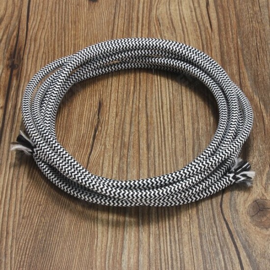 5M Vintage Colorful Twist Braided Fabric Cable Wire Electric Pendant Light Accessory 5M Vintage Colorful Twist Braided Fabric Cable Wire Electric Pendant Light Accessory