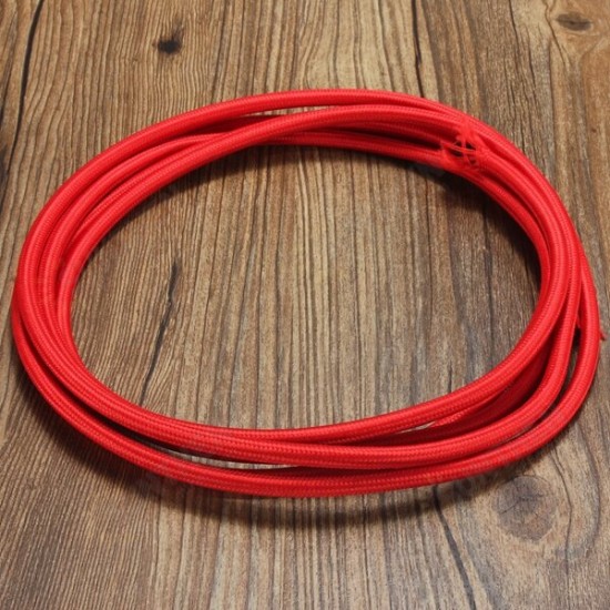 5M Vintage Colorful Twist Braided Fabric Cable Wire Electric Pendant Light Accessory 5M Vintage Colorful Twist Braided Fabric Cable Wire Electric Pendant Light Accessory