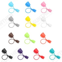 Colorful E27/E26 Silicone Ceiling Lamp Holder Light Socket Customize Rope Cord Colorful E27/E26 Silicone Ceiling Lamp Holder Light Socket Customize Rope Cord
