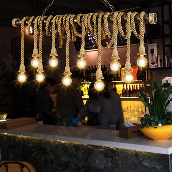 E27 1M Single Head Industrial Pendant Retro Vintage Edison Rope Ceiling Lamp Holder E27 1M Single Head Industrial Pendant Retro Vintage Edison Rope Ceiling Lamp Holder