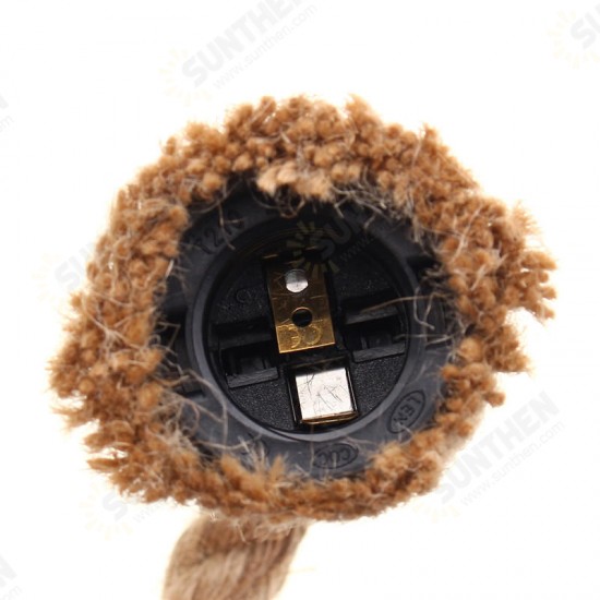 E27 1M Single Head Industrial Pendant Retro Vintage Edison Rope Ceiling Lamp Holder E27 1M Single Head Industrial Pendant Retro Vintage Edison Rope Ceiling Lamp Holder