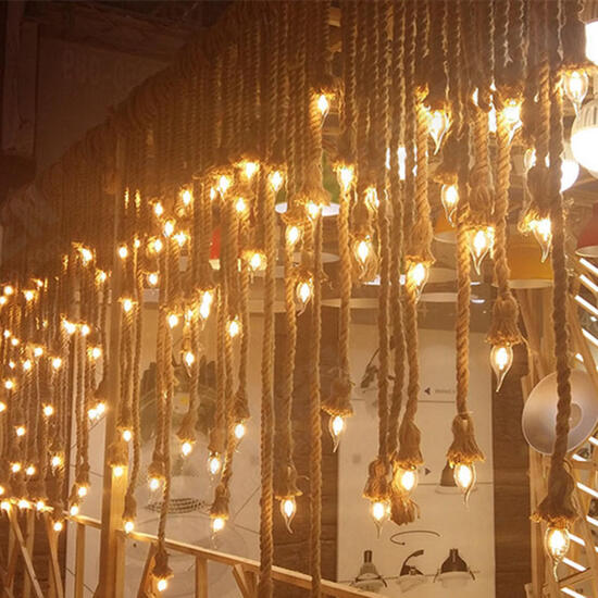 E27 1M Single Head Industrial Pendant Retro Vintage Edison Rope Ceiling Lamp Holder E27 1M Single Head Industrial Pendant Retro Vintage Edison Rope Ceiling Lamp Holder