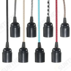 E27 4M Fabric Cable UK Plug In Pendant Lamp Light Set Fitting Vintage Bulb Holder Socket E27 4M Fabric Cable UK Plug In Pendant Lamp Light Set Fitting Vintage Bulb Holder Socket