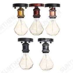 E27 Industrial Vintage Bulb Adapter Wall Ceiling Pendant Light Socket Holder Lamp Screw AC110-220V E27 Industrial Vintage Bulb Adapter Wall Ceiling Pendant Light Socket Holder Lamp Screw AC110-220V