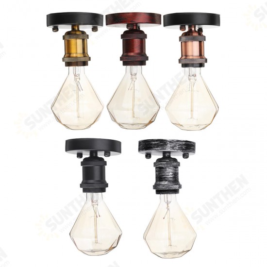 E27 Industrial Vintage Bulb Adapter Wall Ceiling Pendant Light Socket Holder Lamp Screw AC110-220V