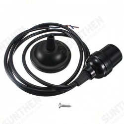 E27 Screw Hang Lamp Holder Ceiling Pendant Vintage Industrial Light with Cable Wire AC 110-240V E27 Screw Hang Lamp Holder Ceiling Pendant Vintage Industrial Light with Cable Wire AC 110-240V