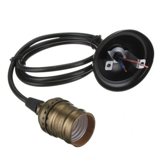 E27 Socket Edison Retro Pendant Lamp Holder Without Switch 110-220V