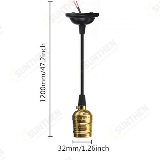 E27 Socket Edison Retro Pendant Lamp Holder Without Switch 110-220V