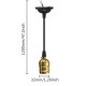 E27 Socket Edison Retro Pendant Lamp Holder Without Switch 110-220V