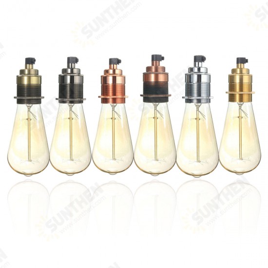 E27 Vintage Copper Edison Light Bulb Adapter Lamp Holder for Pendant Lighting AC110-250V