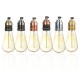 E27 Vintage Copper Edison Light Bulb Adapter Lamp Holder for Pendant Lighting AC110-250V