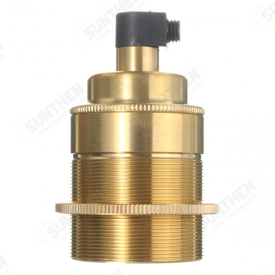 E27 Vintage Copper Edison Light Bulb Adapter Lamp Holder for Pendant Lighting AC110-250V