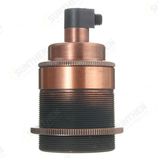 E27 Vintage Copper Edison Light Bulb Adapter Lamp Holder for Pendant Lighting AC110-250V