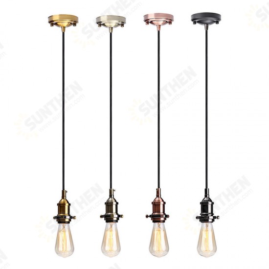 E27 Vintage Loft Metal Ceiling Pendant Lamp Hanging Light Holder Socket