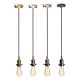 E27 Vintage Loft Metal Ceiling Pendant Lamp Hanging Light Holder Socket