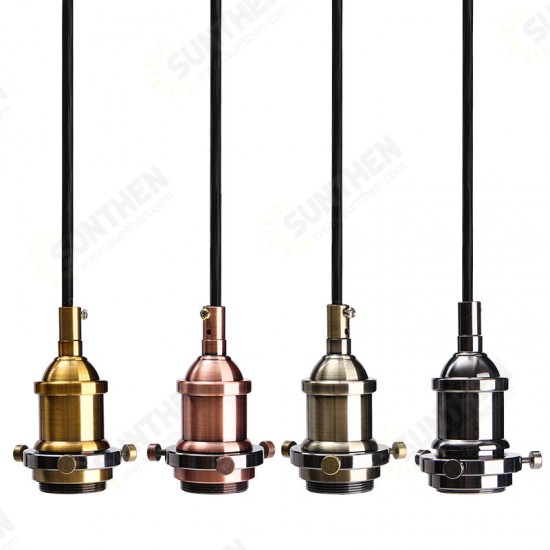 E27 Vintage Loft Metal Ceiling Pendant Lamp Hanging Light Holder Socket