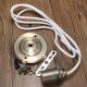 E27/E26 2M Vintage Fabric Cable Pendant Light Filament Lamp Bulb Holder Socket E27/E26 2M Vintage Fabric Cable Pendant Light Filament Lamp Bulb Holder Socket