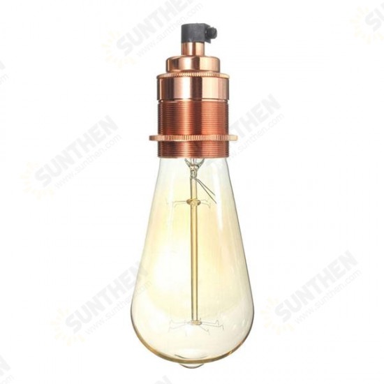 E27/E26 Base Vintage Edison Thread Lamp Bulb Pendant Light Holder Socket Fixture