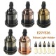 E27/E26 Copper Vintage Edison Light Lamp Bulb Holder Socket Shade Ring Cord Grip E27/E26 Copper Vintage Edison Light Lamp Bulb Holder Socket Shade Ring Cord Grip