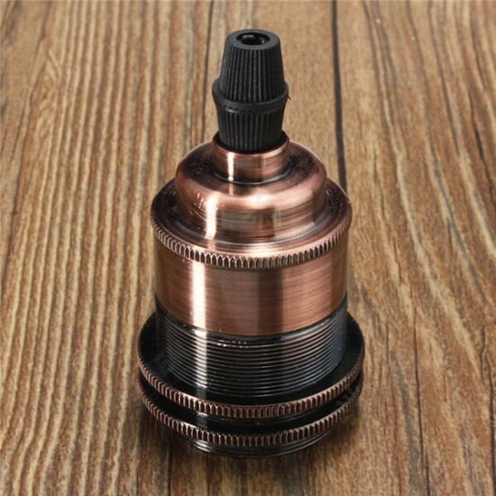 E27/E26 Copper Vintage Edison Light Lamp Bulb Holder Socket Shade Ring Cord Grip E27/E26 Copper Vintage Edison Light Lamp Bulb Holder Socket Shade Ring Cord Grip
