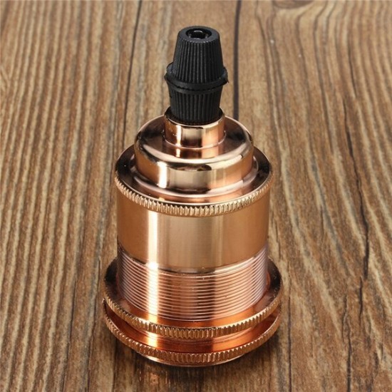 E27/E26 Copper Vintage Edison Light Lamp Bulb Holder Socket Shade Ring Cord Grip E27/E26 Copper Vintage Edison Light Lamp Bulb Holder Socket Shade Ring Cord Grip