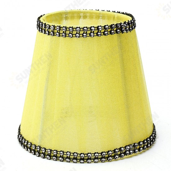 Fabric Chandelier Lampshade Holder Clip on Sconce Bedroom Beside Bed Lamp Hanging Light