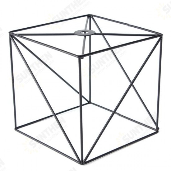 Iron Vintage Ceiling Light Fitting Lamp Bulb Square Cage Bar Cafe Lampshade Iron Vintage Ceiling Light Fitting Lamp Bulb Square Cage Bar Cafe Lampshade