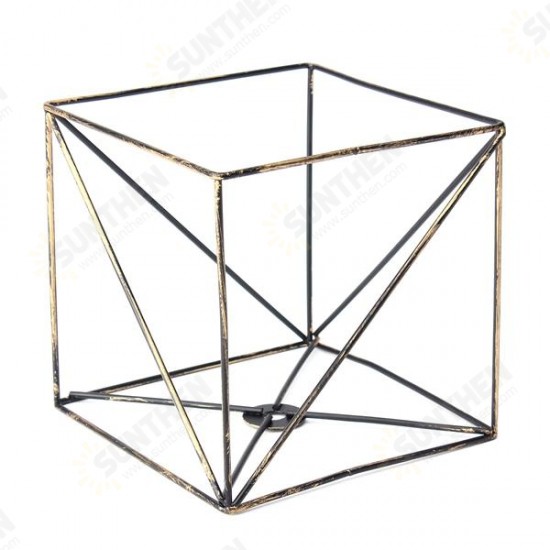 Iron Vintage Ceiling Light Fitting Lamp Bulb Square Cage Bar Cafe Lampshade Iron Vintage Ceiling Light Fitting Lamp Bulb Square Cage Bar Cafe Lampshade