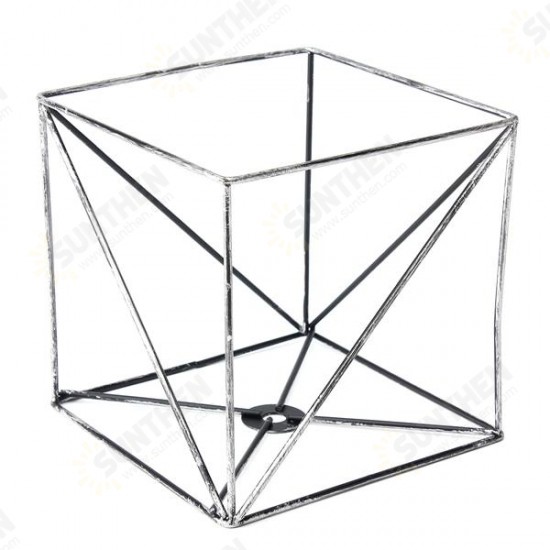 Iron Vintage Ceiling Light Fitting Lamp Bulb Square Cage Bar Cafe Lampshade Iron Vintage Ceiling Light Fitting Lamp Bulb Square Cage Bar Cafe Lampshade