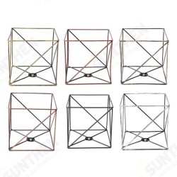 Iron Vintage Ceiling Light Fitting Lamp Bulb Square Cage Bar Cafe Lampshade Iron Vintage Ceiling Light Fitting Lamp Bulb Square Cage Bar Cafe Lampshade