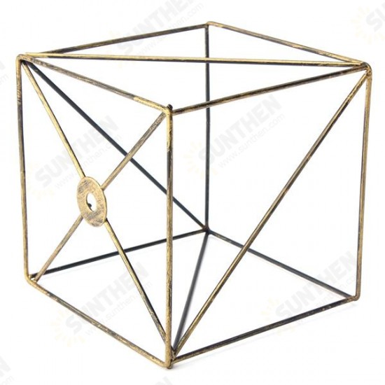 Iron Vintage Ceiling Light Fitting Lamp Bulb Square Cage Bar Cafe Lampshade Iron Vintage Ceiling Light Fitting Lamp Bulb Square Cage Bar Cafe Lampshade