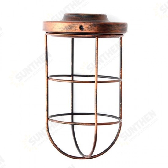 Iron Vintage Ceiling Pendant Light Lamp Cover Long Shape Cage Bar Cafe Lampshade